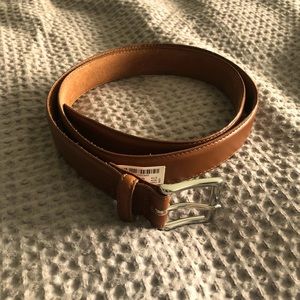 J Crew Brown Leather Belt. Size 36.